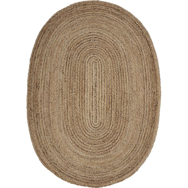 Gracie Oaks Akiyra Handmade Hand Braided Jute/Sisal Brown Rug Wayfair